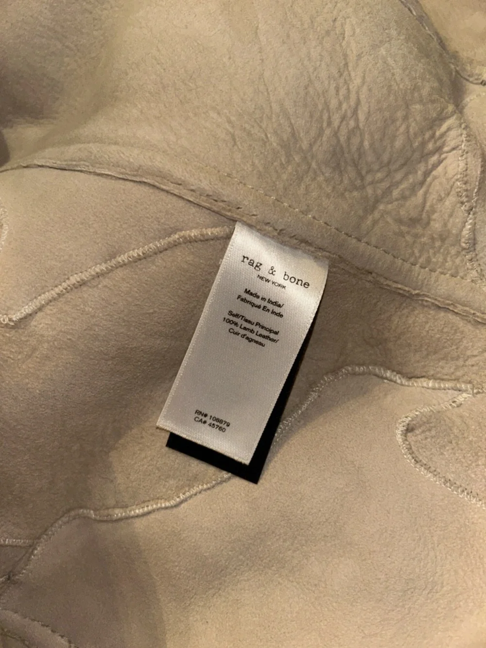 RAG & BONE sz XS Taupe and Cream Teddy Sherpa Jacket INCREDIBLE!!! - Picture 10 of 11